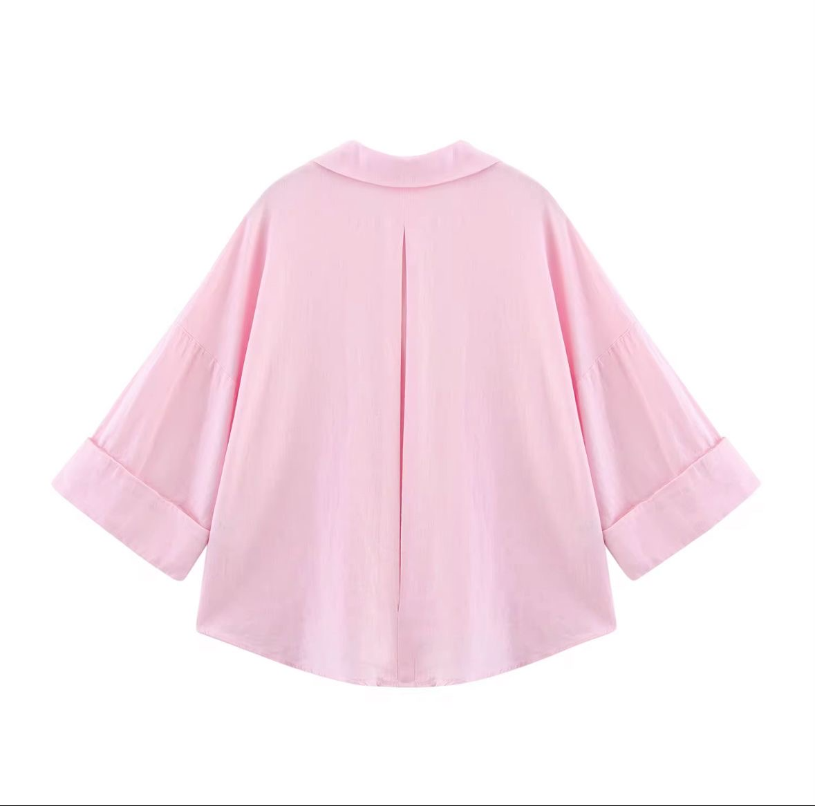 Chemise oversize rose femme