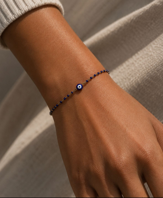 Bracelet Œil Porte-Bonheur en acier inoxydable