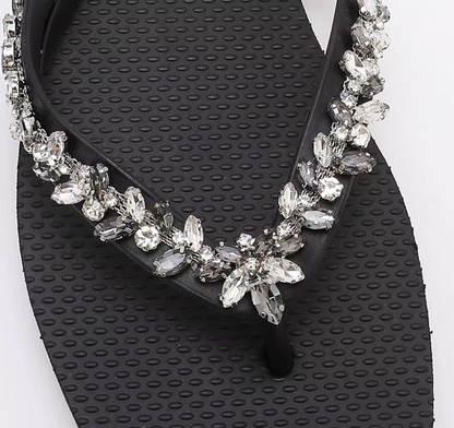 Tongs femme Fleur de Cristaux