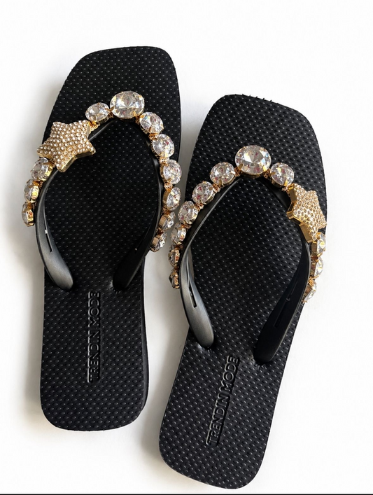 Tongs femme Étoile & Cristaux