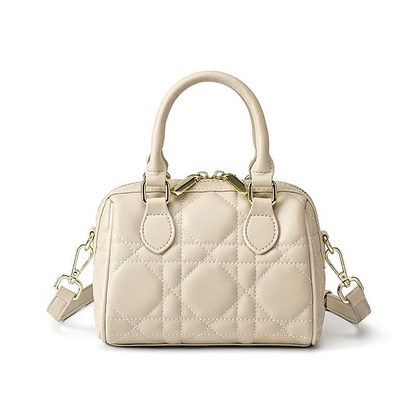 Mini sac à main matelassé en cuir véritable – Style chic et intemporel
