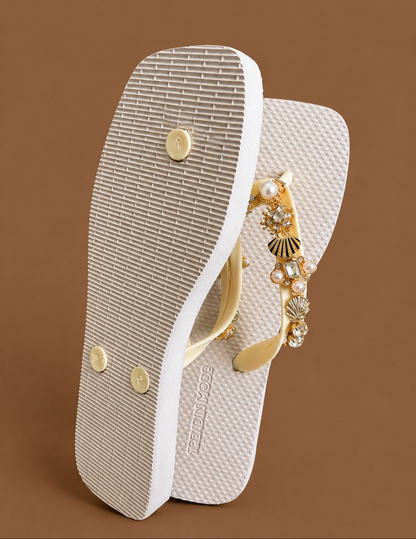 Tongs femme Coquillage & Perles