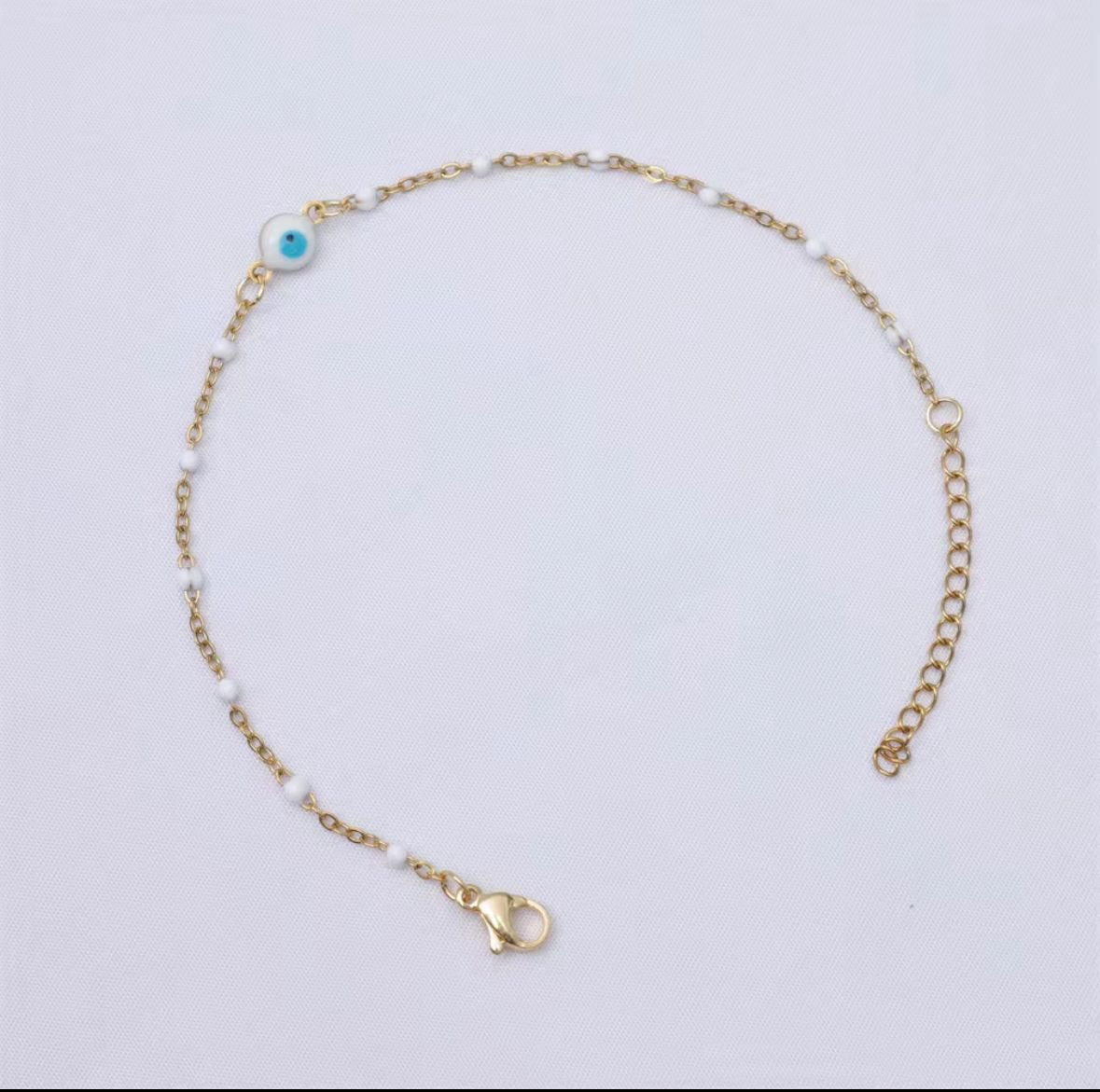 Bracelet Œil Porte-Bonheur en acier inoxydable